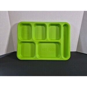 VTG SiLite 614 Cafeteria School Food Tray Bright Lime Green